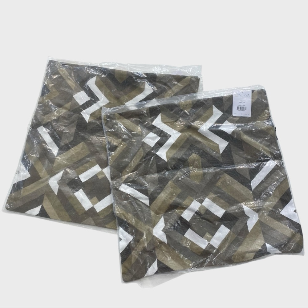 Surya NEW NWT Artistic Weavers Teori Pillow Cover Set of 2